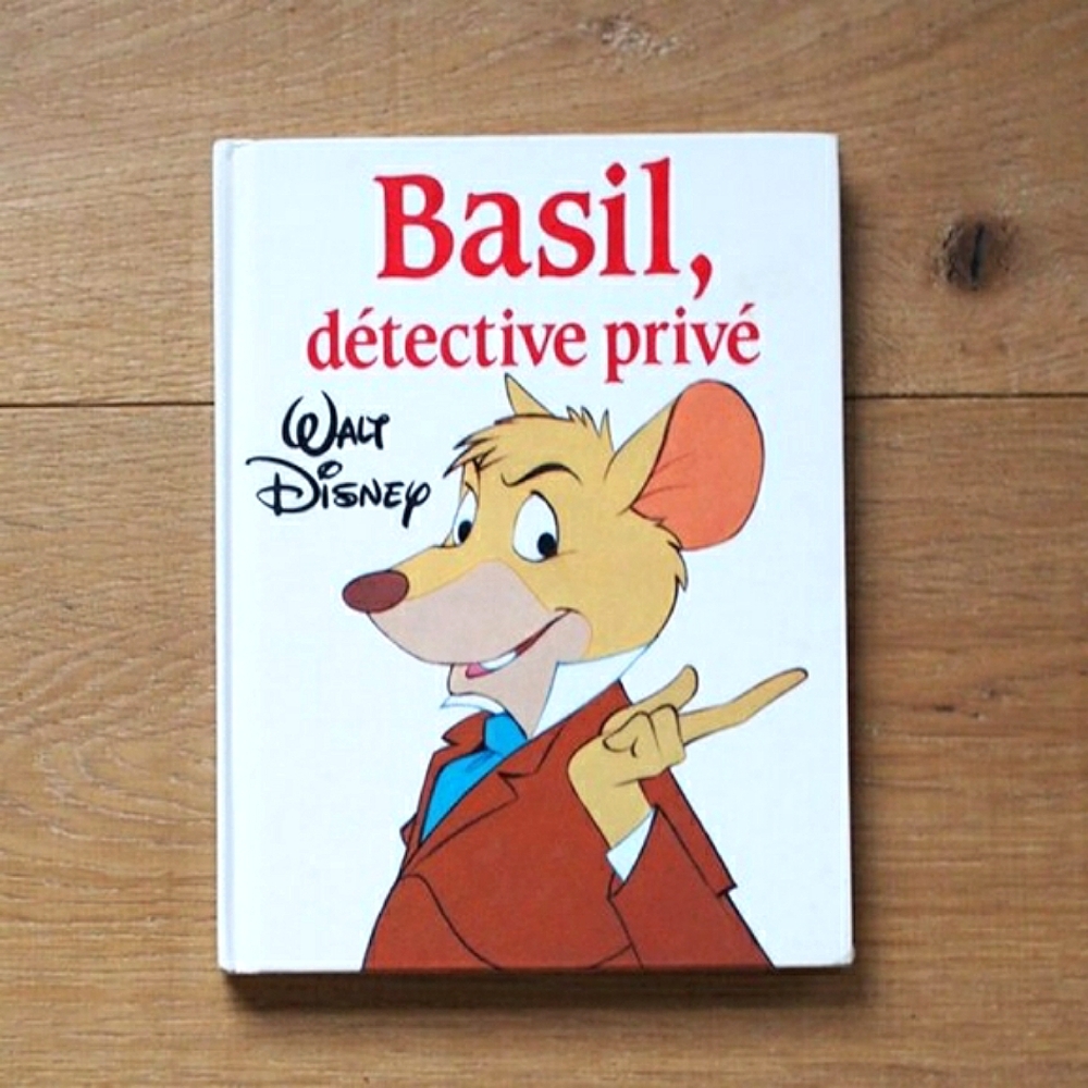 Disney Vintage | Children's French Book - Basil, détective privé